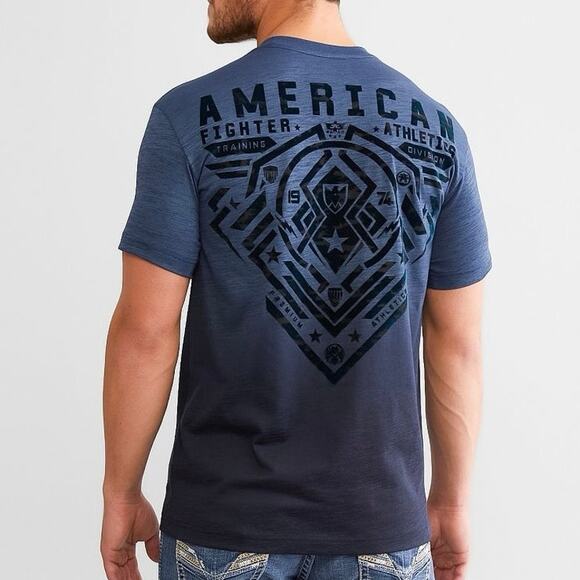 AMERICAN FIGHTER Brimley Sailor Blue T-Shirt Size S New without Tag MSRP $43 - Picture 2 of 8